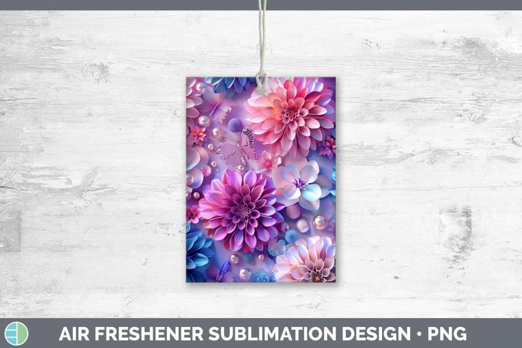 GorgeousEnchanted Flowers 3D Air Freshener design.