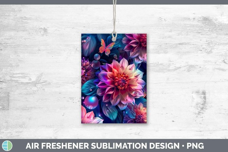GorgeousEnchanted Flowers 3D Air Freshener design.