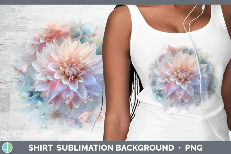 Enchanted Flowers 3D Dahlia Shirt Sublimation Sublimation Ba
