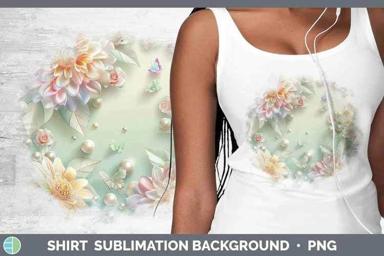 Enchanted Flowers 3D Dahlia Shirt Sublimation Sublimation Ba