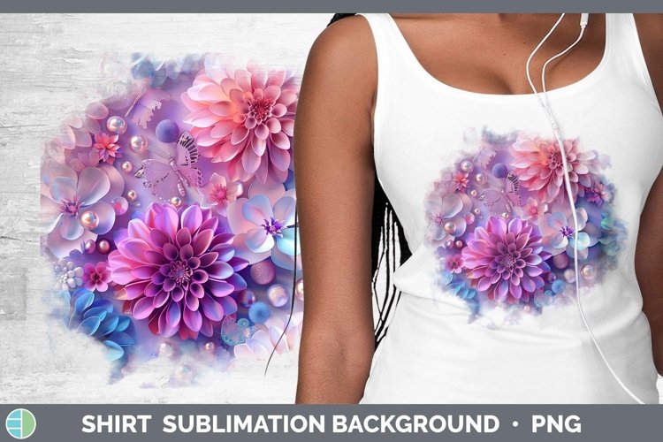 GorgeousEnchanted Flowers 3D Shirt design.