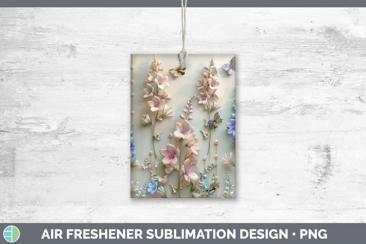 GorgeousEnchanted Flowers 3D Air Freshener design.
