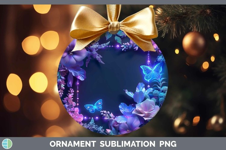 GorgeousEnchanted Flowers 3D Ornament design.