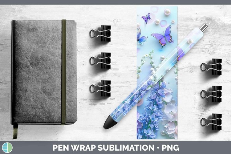 GorgeousEnchanted Flowers 3D Pen Wrap design.