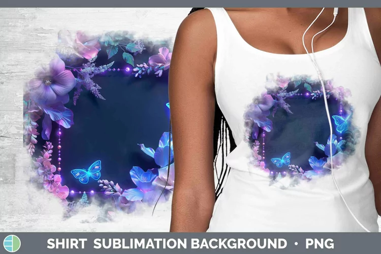 Enchanted Flowers 3D Delphinium Shirt Sublimation Sublimatio