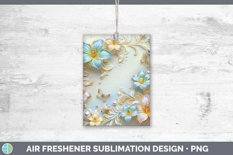 GorgeousEnchanted Flowers 3D Air Freshener design.
