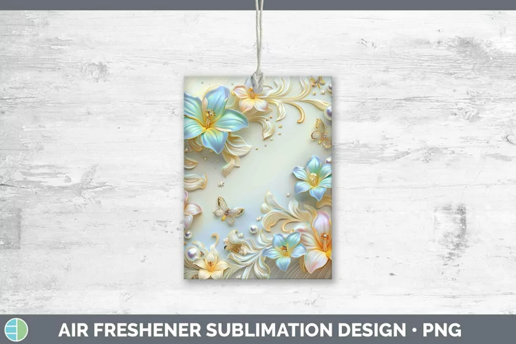 Enchanted Flowers 3D Freesia Air Freshener Sublimation Car F