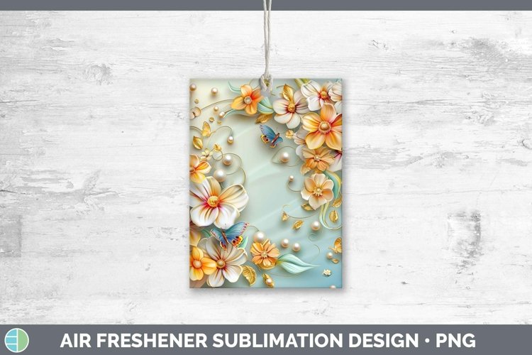 GorgeousEnchanted Flowers 3D Air Freshener design.
