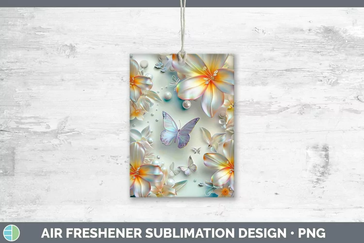 Enchanted Flowers 3D Freesia Air Freshener Sublimation Car F
