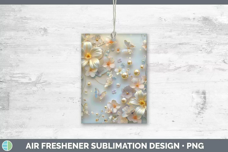 Enchanted Flowers 3D Freesia Air Freshener Sublimation Car F