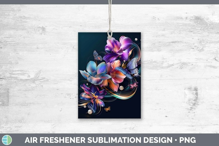 GorgeousEnchanted Flowers 3D Air Freshener design.