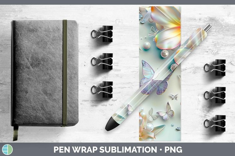 GorgeousEnchanted Flowers 3D Pen Wrap design.
