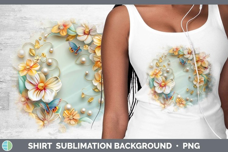 Enchanted Flowers 3D Freesia Shirt Sublimation Sublimation B