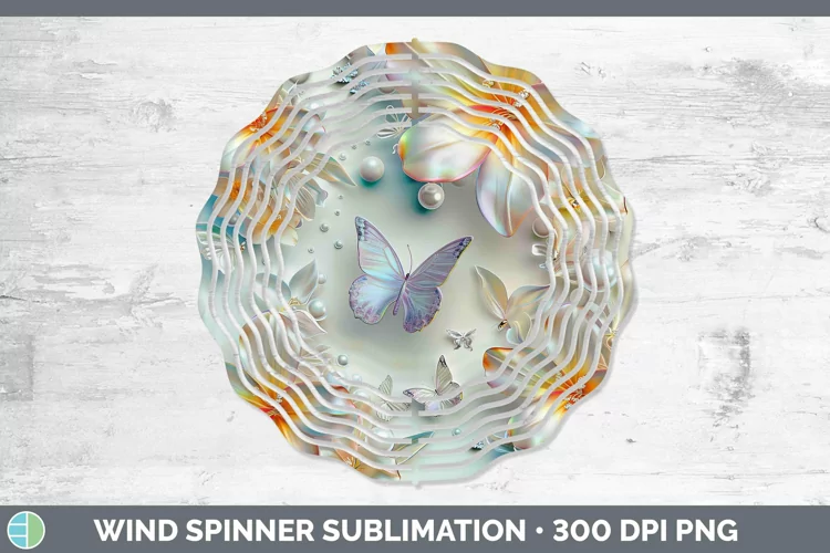 Enchanted Flowers 3D Freesia Wind Spinner Sublimation Spinne