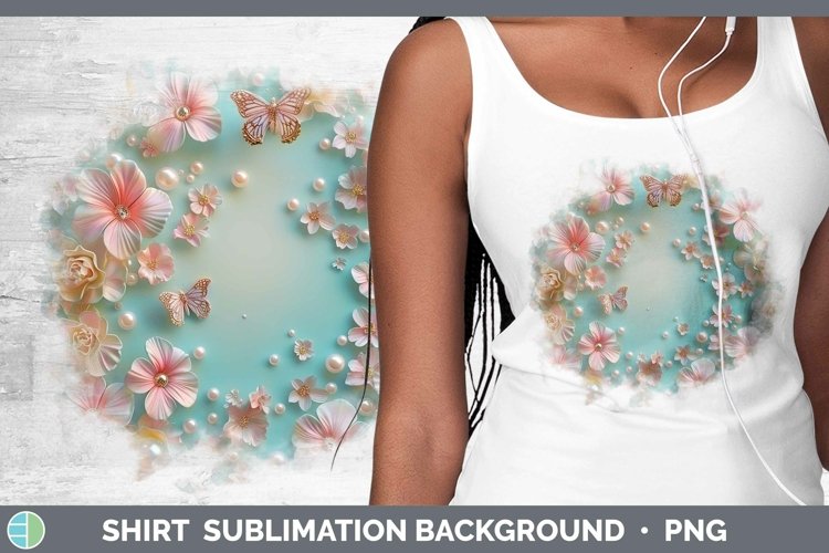 GorgeousEnchanted Flowers 3D Shirt design.