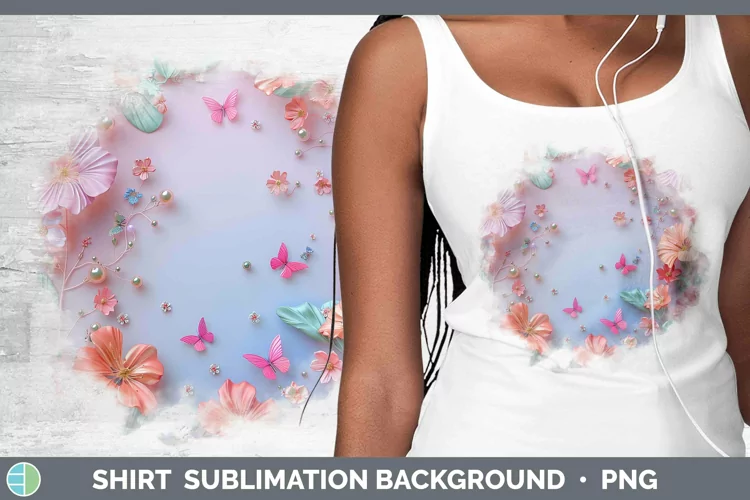 Enchanted Flowers 3D Geranium Shirt Sublimation Sublimation