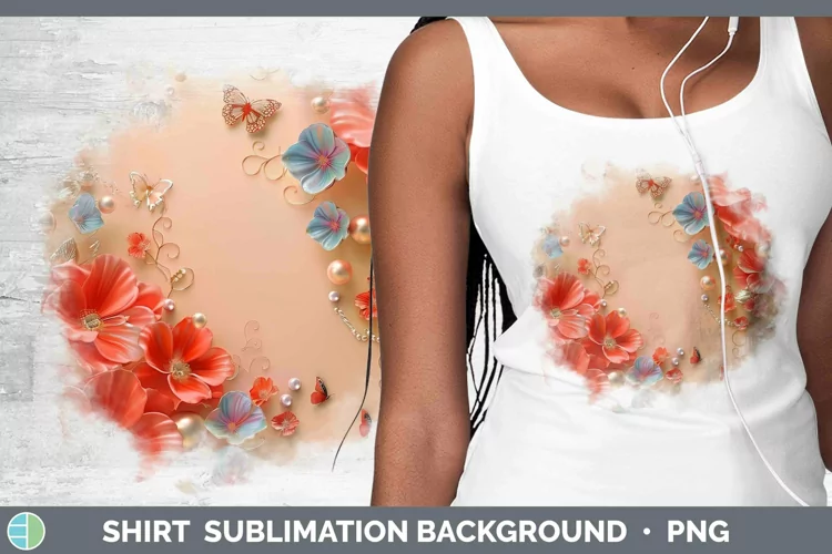 Enchanted Flowers 3D Geranium Shirt Sublimation Sublimation