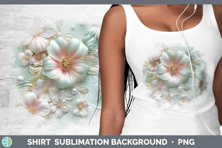 Enchanted Flowers 3D Geranium Shirt Sublimation Sublimation
