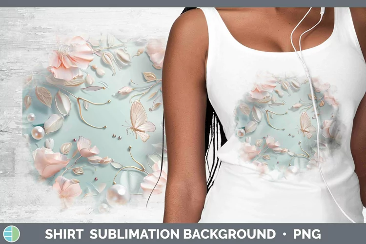 Enchanted Flowers 3D Geranium Shirt Sublimation Sublimation