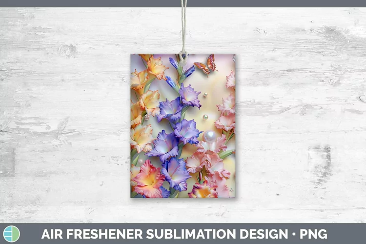 Enchanted Flowers 3D Gladiolus Air Freshener Sublimation Car