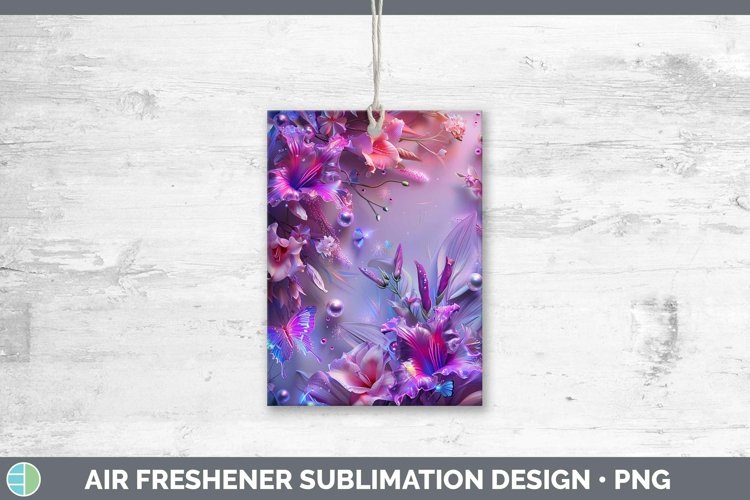 GorgeousEnchanted Flowers 3D Air Freshener design.