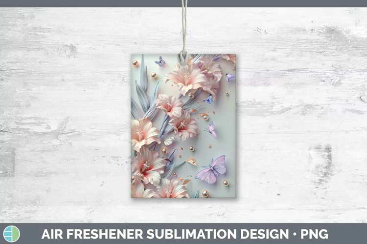 Enchanted Flowers 3D Gladiolus Air Freshener Sublimation Car