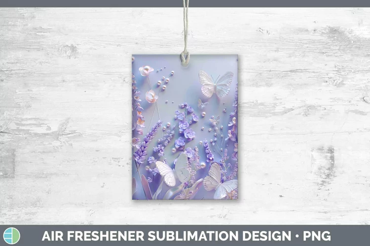 Enchanted Flowers 3D Lavender Air Freshener Sublimation Car
