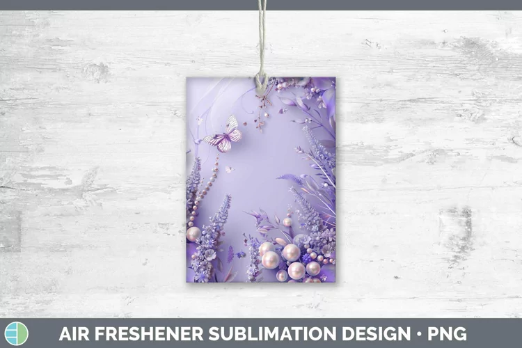 Enchanted Flowers 3D Lavender Air Freshener Sublimation Car