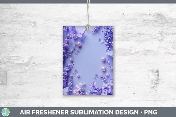 Enchanted Flowers 3D Lavender Air Freshener Sublimation Car