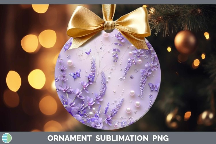 GorgeousEnchanted Flowers 3D Ornament design.