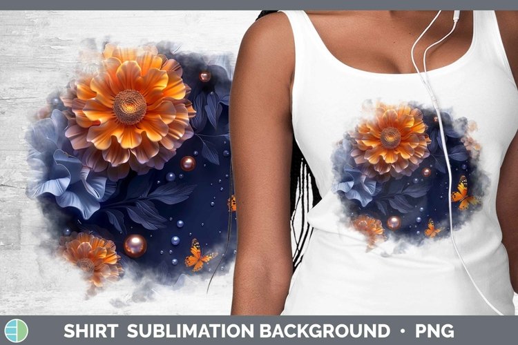 Enchanted Flowers 3D Marigold Shirt Sublimation Sublimation