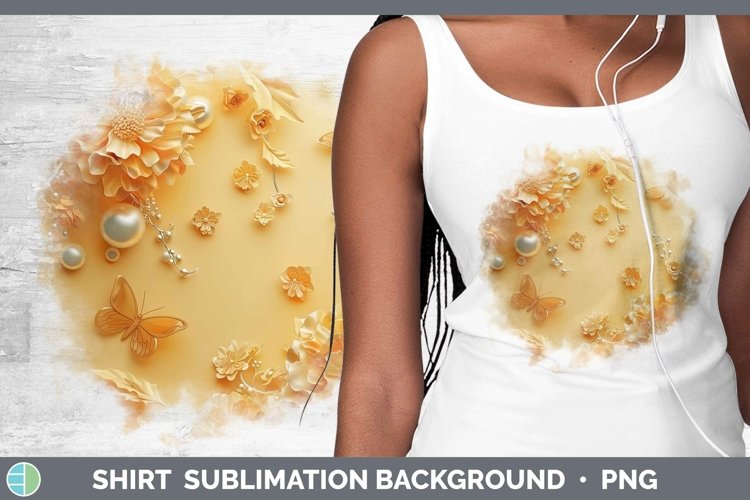 Enchanted Flowers 3D Marigold Shirt Sublimation Sublimation