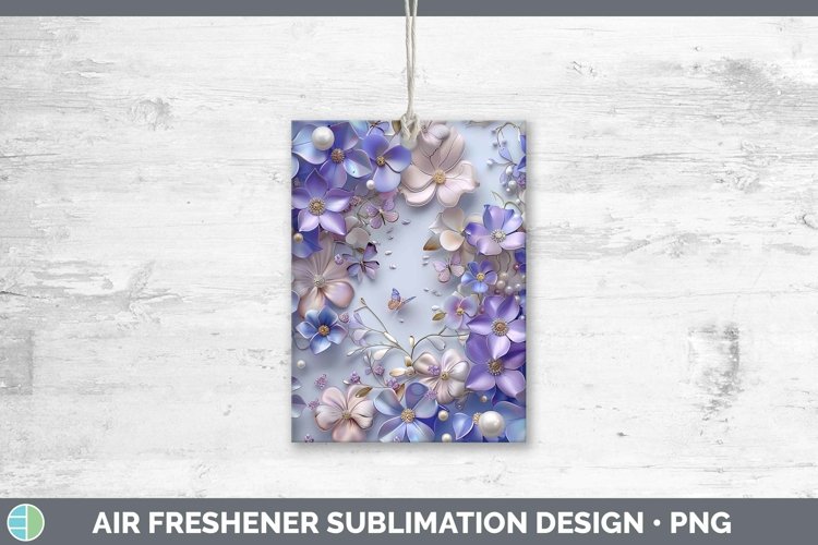 GorgeousEnchanted Flowers 3D Air Freshener design.