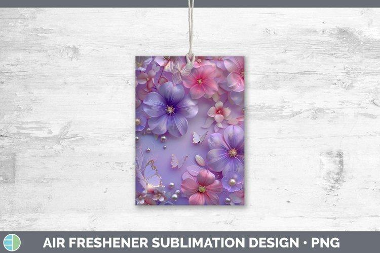 GorgeousEnchanted Flowers 3D Air Freshener design.