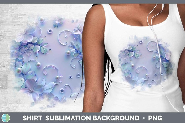 GorgeousEnchanted Flowers 3D Shirt design.