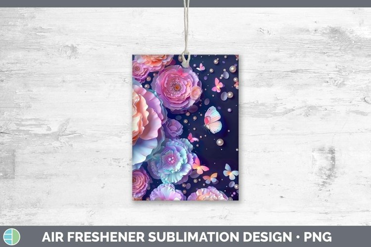 GorgeousEnchanted Flowers 3D Air Freshener design.