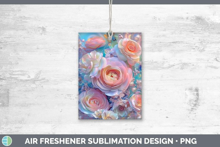 GorgeousEnchanted Flowers 3D Air Freshener design.