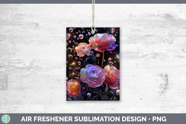 GorgeousEnchanted Flowers 3D Air Freshener design.