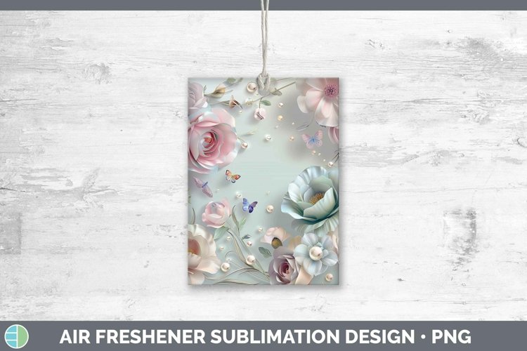 GorgeousEnchanted Flowers 3D Air Freshener design.
