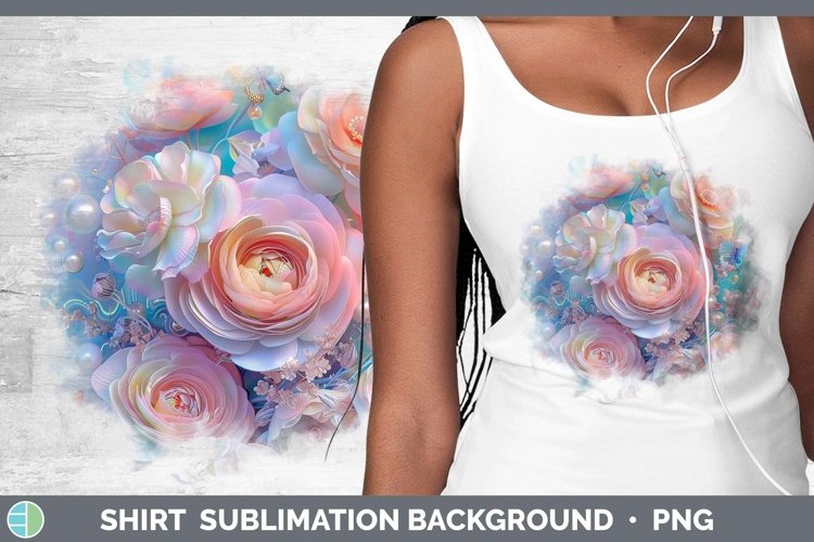 GorgeousEnchanted Flowers 3D Shirt design.