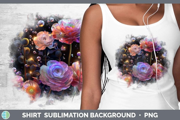 Enchanted Flowers 3D Ranunculus Shirt Sublimation Sublimatio