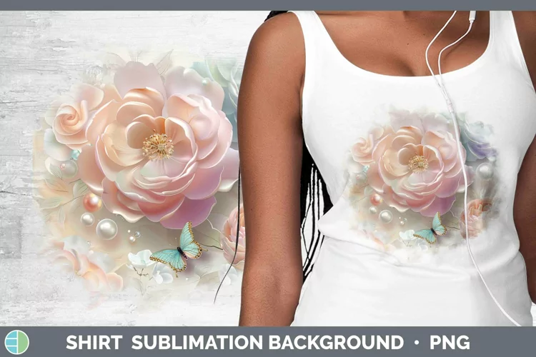 Enchanted Flowers 3D Ranunculus Shirt Sublimation Sublimatio
