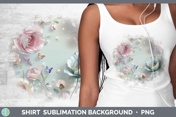 GorgeousEnchanted Flowers 3D Shirt design.
