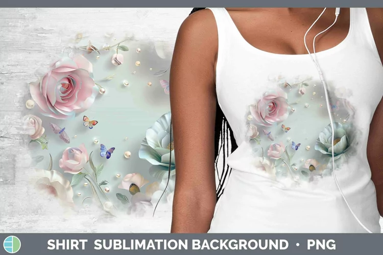 Enchanted Flowers 3D Ranunculus Shirt Sublimation Sublimatio