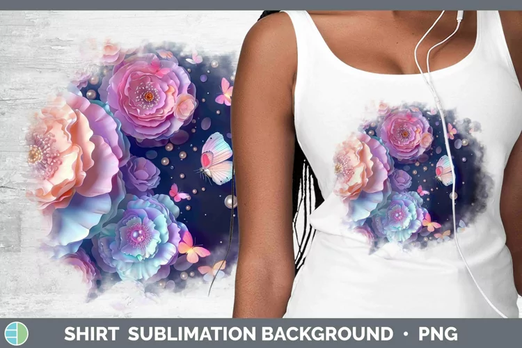 Enchanted Flowers 3D Ranunculus Shirt Sublimation Sublimatio