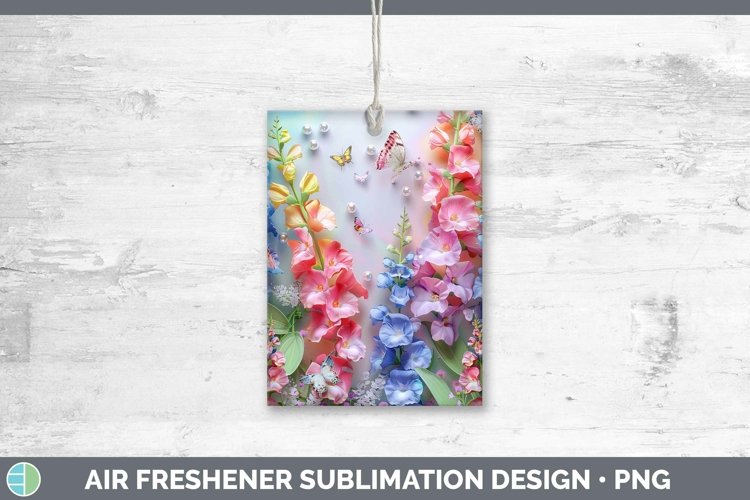 GorgeousEnchanted Flowers 3D Air Freshener design.