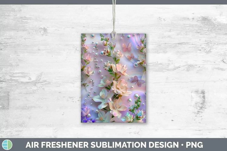 Enchanted Flowers 3D Snapdragon Air Freshener Sublimation Ca