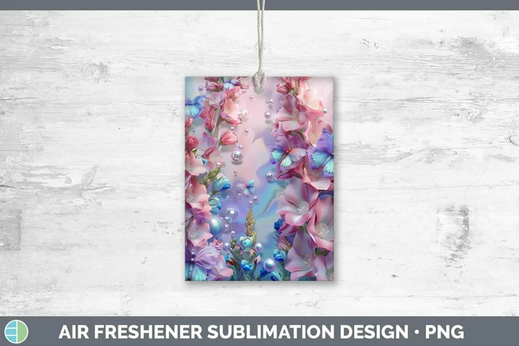 Enchanted Flowers 3D Snapdragon Air Freshener Sublimation Ca