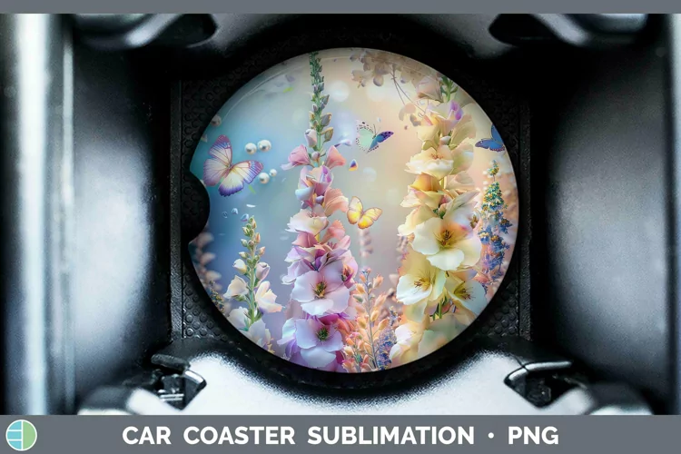 Enchanted Flowers 3D Snapdragon Car Coaster Sublimation Coas