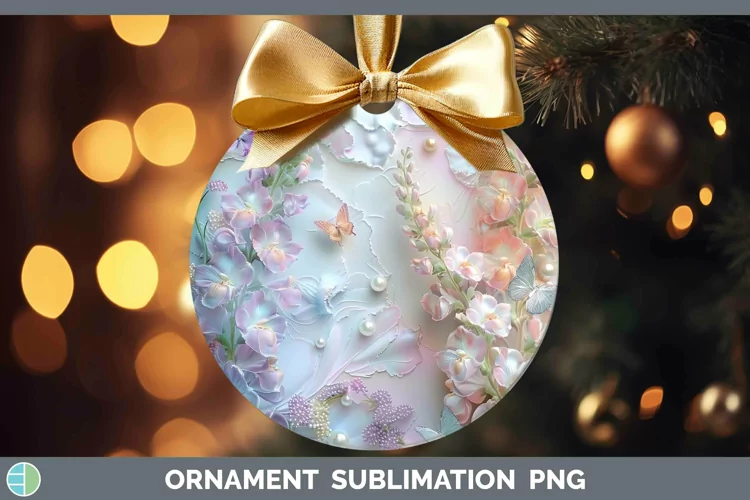 Enchanted Flowers 3D Snapdragon Ornament Sublimation Bauble